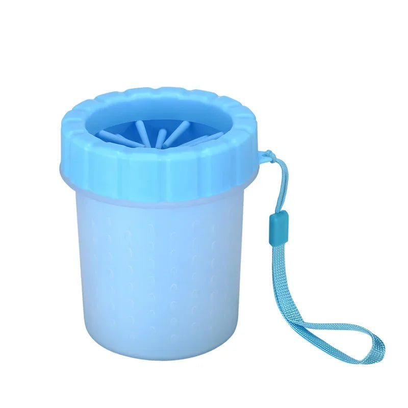 Pet Cleaning Cup Soft Silicone Comb Portable Pet Foot Cup Claw Brush Fast Cleaning Dirty Cat Claw Cleaning Bucket