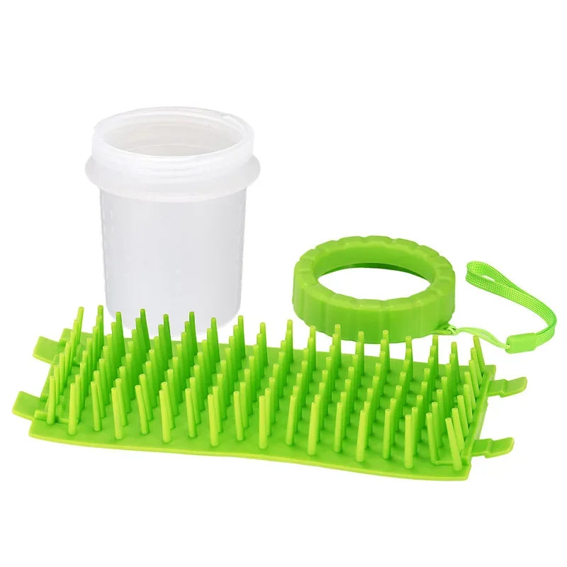 Pet Cleaning Cup Soft Silicone Comb Portable Pet Foot Cup Claw Brush Fast Cleaning Dirty Cat Claw Cleaning Bucket