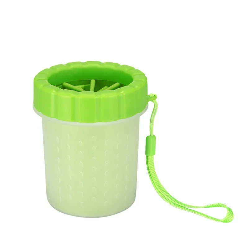 Pet Cleaning Cup Soft Silicone Comb Portable Pet Foot Cup Claw Brush Fast Cleaning Dirty Cat Claw Cleaning Bucket